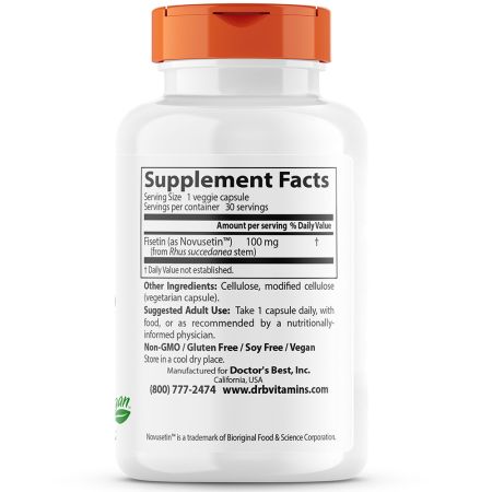 Fisetin, 100mg, 30 Vegikapseln - Vitalitaet 360
