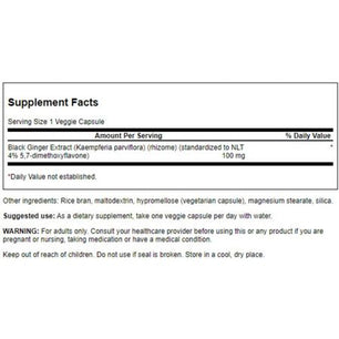 Schwarzer Ingwer - Extrakt 100 mg - Vitalitaet 360