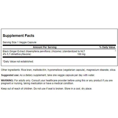 Schwarzer Ingwer - Extrakt 100 mg - Vitalitaet 360