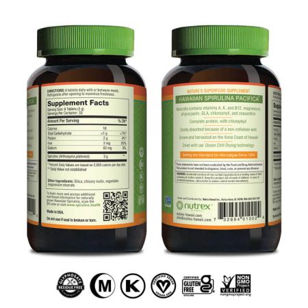 Spirulina aus Hawaii – 100 % vegan 500 mg - Vitalitaet 360