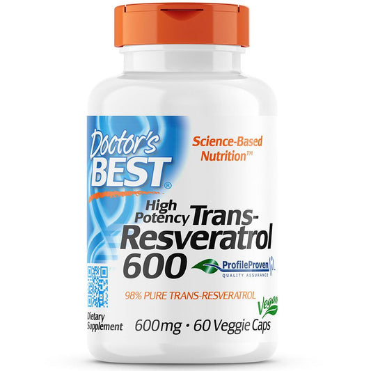 Trans - Resveratrol, 600mg, 60 Veg. - Kapseln - Vitalitaet 360