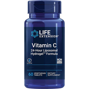 Vitamin C 24 - Stunden - Liposomale - Hydrogel - Formel, 60 Tabletten - Vitalitaet 360