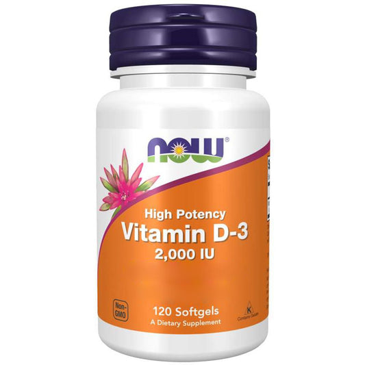 Vitamin D3, Depot, 2000 IE, 120 Weichkapseln - Vitalitaet 360
