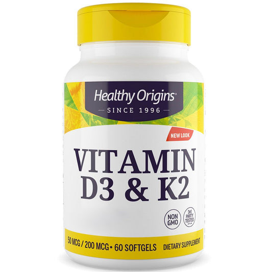 Vitamin D3 & K2, 50mcg/200mcg, 60 Weichkapseln - Vitalitaet 360